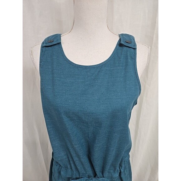 United By Blue Hemp Organic Cotton Sleeveless Cinched Waist Dress Women’s Sz XL - Picture 2 of 9